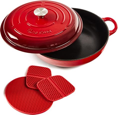 enamel cast iron casserole dish